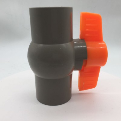 Three-Way Threaded Socket PVC Ball Valve Price Standard Size 1/8"