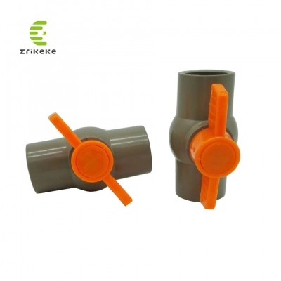 China Factory Compact Plastic PVC Ball Valve Socket or Threaded