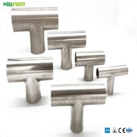 Sanitary Reducing Tee Fittings for 304, 316L